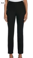 RAFAELLA Ladies Stretch Pants Black Sz 12 NEW with Functional pockets