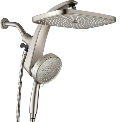 #ad Numhew 2 Piece High Pressure Rain Shower Head Nickel 10 Sprays Handheld $119.99