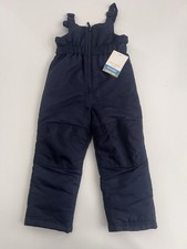NWT Falls Creek Unisex Kids Snow Bibs Overalls Pants Blue 4T