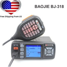 BAOJIE BJ-318 VHF UHF Dual Band Radio 25W Auto Mini Car Mobile Transceiver