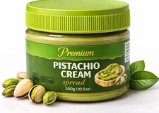 Pasta di crema al pistacchio, 10,5 once (300 g) burro di noci liscio dessert spread premium