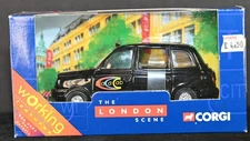 Black London Taxi LT1 Dial a Cab 1:36 Corgi 66002 London Scene Mint in Box