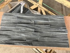 CLEARANCE 8m2 job lot blue/black slate raw edge split face wall tiles REF 388