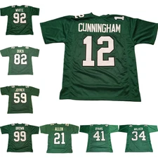 Unsigned Custom Adult/Youth Green Sewn Stitched NWT Jersey Sizes S-6XL