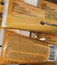 LOT OF 100 COLOPLAST TRIAD 6 OZ HYDROPHILIC WOUND DRESSING PASTE NON-ADHESIVE 