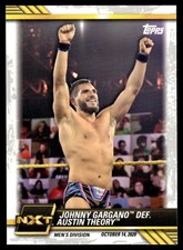 2021 Topps WWE NXT Johnny Gargano Def. Austin Theory #76 16105