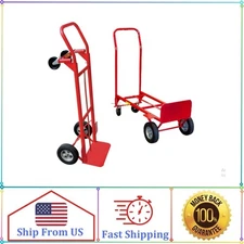Milwaukee 600 lb. Capacity 2-in-1 Convertible Hand Truck