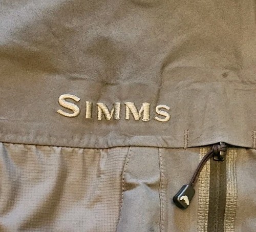 Simms Gore-tex Wading Jacket XXL Gunmetal Gray Hooded Zip - Picture 2 of 8