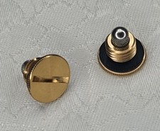 2 x Thorens Filler Caps Single / Double Claw Lighter Brass