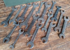 Antique Open End Wrench Lot Model T A Ford Era Oil Field Mechanic 16 Vtg Tools Antique Open End Wrench Lot Model T A Ford Era Oil Field Mechanic 16 Vtg Tools