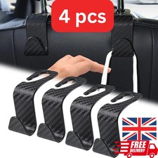 4X Car Holder Hanger Organizer Seat Back Hook Headrest for Handbag Bag Coat UK