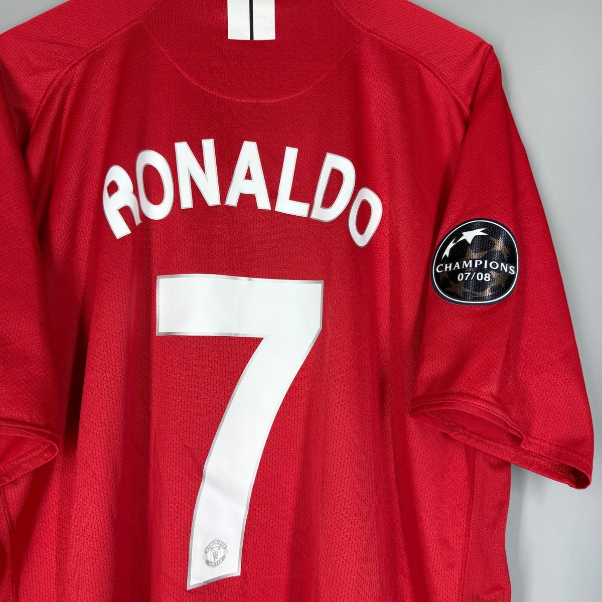 MANCHESTER UNITED 2008 2009 HOME UCL FOOTBALL SHIRT JERSEY #7