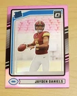 2024 Panini Donruss - Rated Rookie Jayden Daniels #389 Optic Preview Pink Prizm