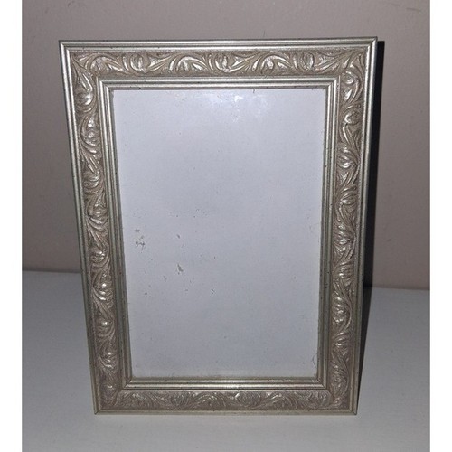 Vintage Silver Tone Ornate Picture Frame 3.5x5.5 Floral  frame