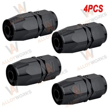 4Pcs 8AN Straight Swivel Hose End Fitting Adaptor For Oil/Fuel/Gas Hose Line