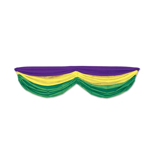 Beistle Mardi Gras Fabric Bunting - Thumbnail 4