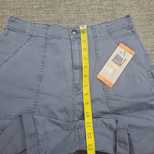 Gloria Vanderbilt Damen Alltag Knopf Reißverschluss Shorts mit Taschen Medium Größe blau - Bild 3 von 9