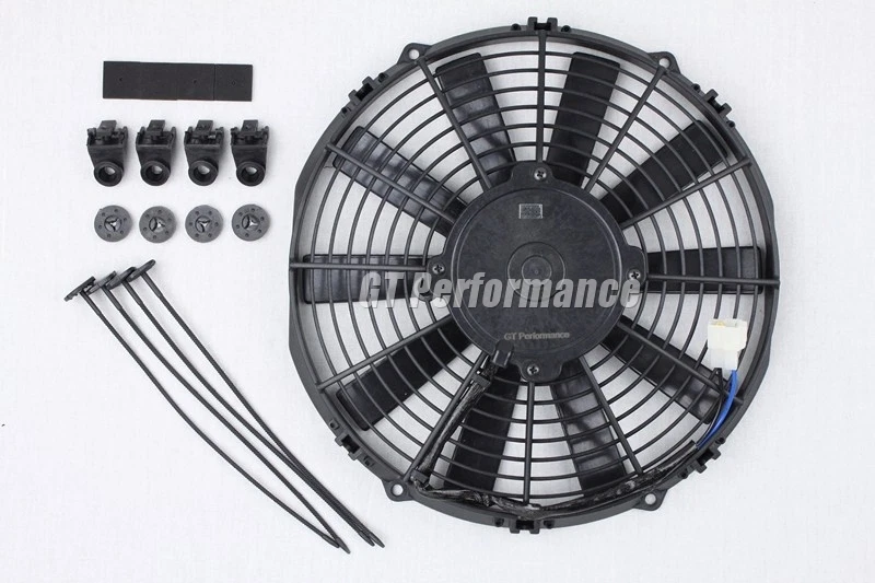 Ventilateur Plat 310mm Universel 160W Ventilo Type Spal Auto Moto Cross Quad