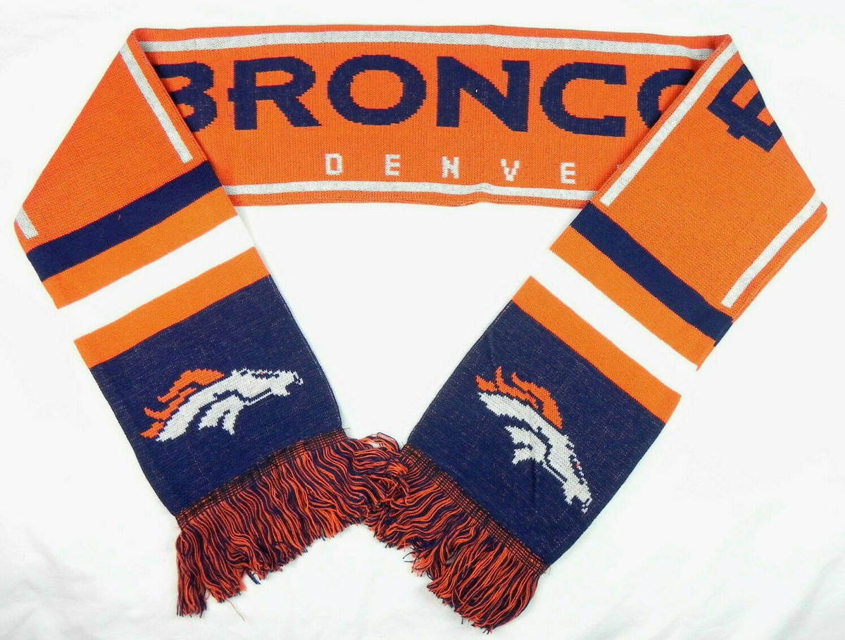DENVER BRONCOS NFL FOREVER COLLECTIBLES WINTER KNIT DOUBLE SIDED