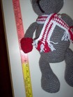 Handcrafted/crochet teddy bear, 17", gray    a — photo 4