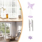 Large Metal Tube Wind Chimes with Butterfly Ornament for Outdoor and Indoor Use