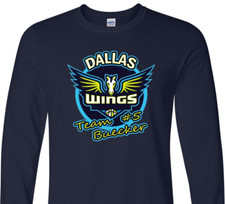 Paige Buecker - Long Sleeve T-Shirt - Team Buecker - Wings - WNBA - Dallas