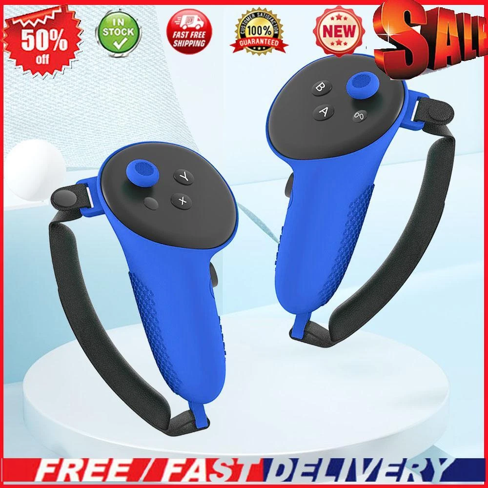 1 Pair TPU Controller Grips Cover for Meta Quest 3 VR Accessories