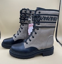 size 6 US Sam & Libby Women’s KHAKBK Mid-calf High STYLISH COMBAT BOOTS