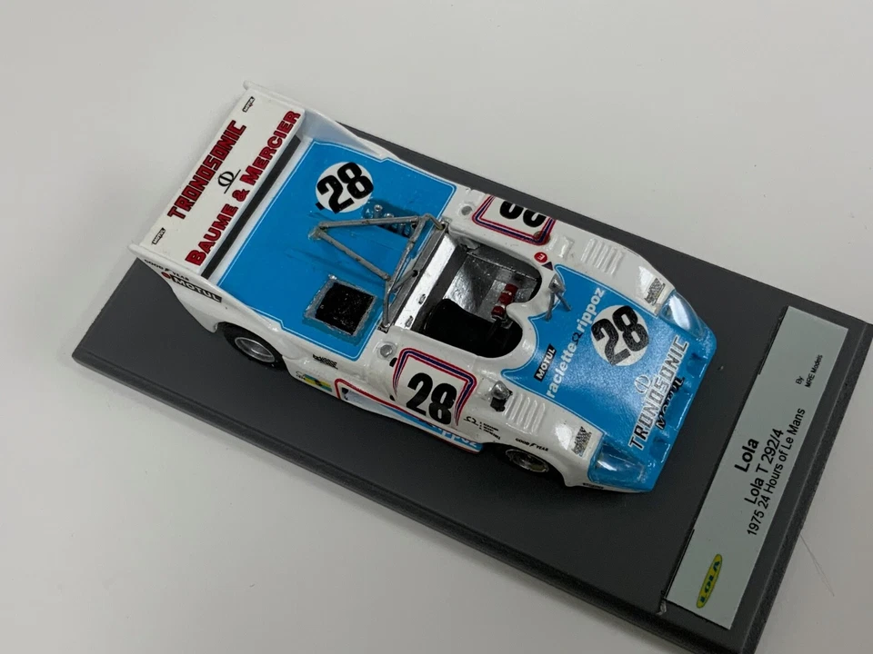 1/43 Mre Modelli Di Lola Ford T292/4 Auto #28 From 1975 24 Ore Di Lemans TR423 - Immagine 2 di 4