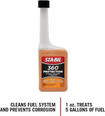 STA-BIL 22264 360 Protection Car/Auto Ethanol Treatment And Fuel Stabilizer 10oz