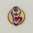 4 Vintage Comic Book Character Pins: Venom, Turok , X-Men & Master Darque