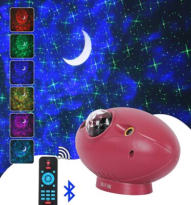 Star Projector Galaxy Projector with Bluetooth Music Speaker 4-in-1 LED Nebula