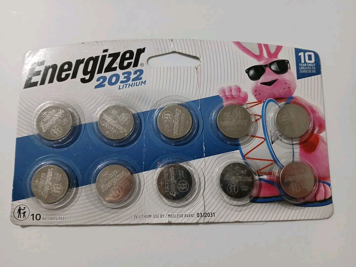 Energizer 2032 Lithium Battery 10-Pack