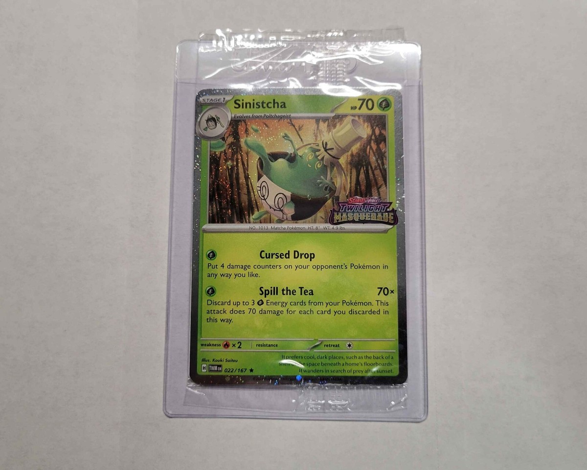Sinistcha Pokemon Twilight Masquerade BEST BUY Promo In Hand