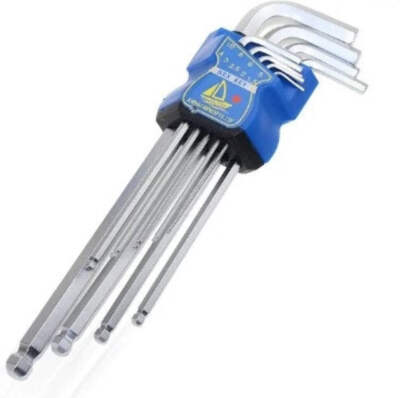 Dirt Racing Ball End Allen Set 9 Pcs Hex Key Metric Long Arm Crv Steel