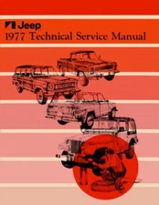 1977 Jeep CJ Wrangler Scrambler Shop Service Repair Manual Engine Drivetrain OEM