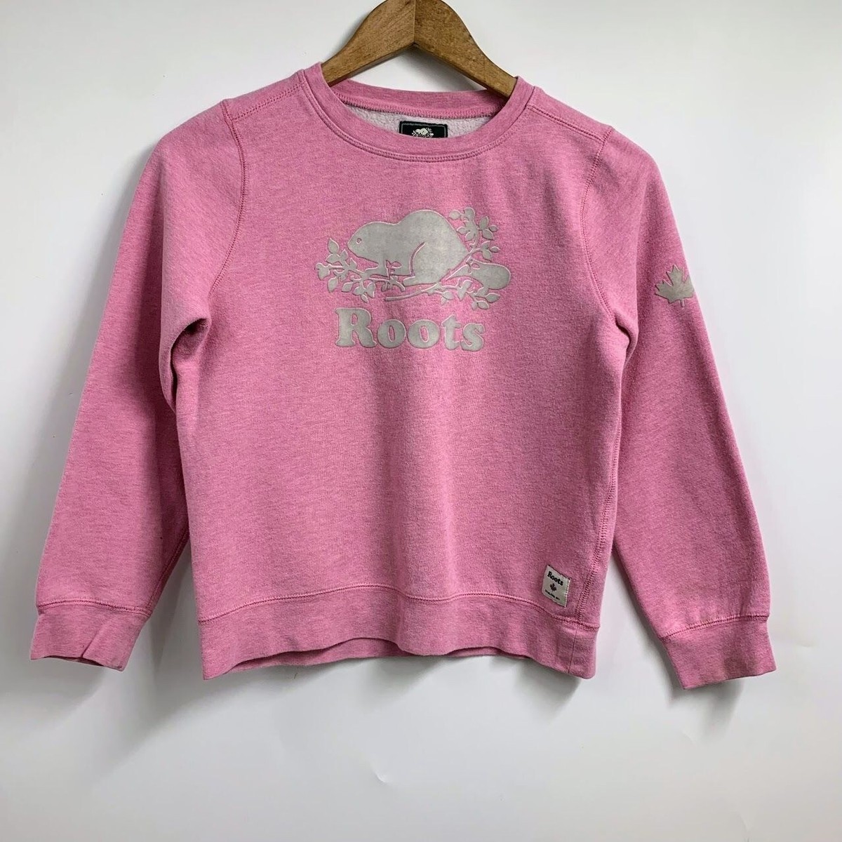 Roots Kids Juniors Classic Logo Crew Neck Long Sleeve
