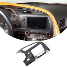 Carbon Interior Center Dashboard AC Air Vent Cover Trim For Corvette C7 2014-19