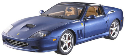 LOT OF 2 FERRARI 575 SUPERAMERICA RED & BLUE by HOT WHEELS ELITE 1