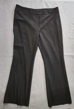 Nine West Womens Pants Size 12 Black Wide Leg Professional Dressy Button Zip 
