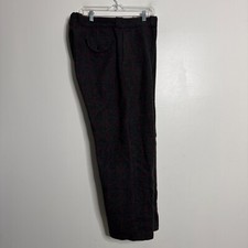Custom Tailored 70s Vintage Tweed Trouser Mens Heavy Gray Check 38 x 29
