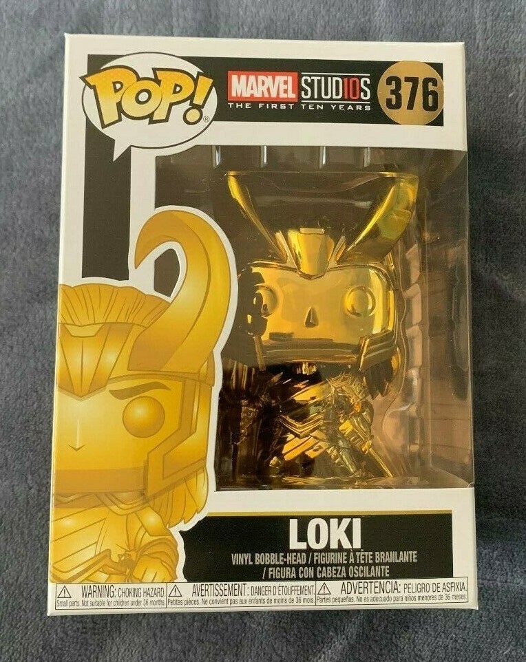 Funko POP! Marvel Studios The First 10 Years Loki Gold Chrome