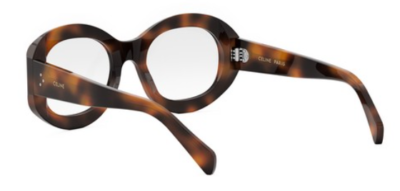 NEW CELINE EYEGLASSES HAVANA WOMEN EYEWEAR CELINE CL50149I 053 Celine 3 DOTS CL50149I 053 Shiny Havana Round Women main image 2