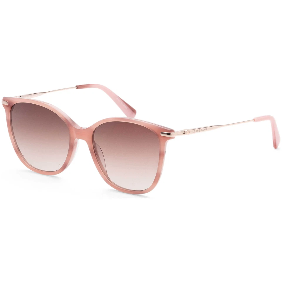 Longchamp Women's Fashion 54 mm Marble Rose Sunglasses LO660S-606