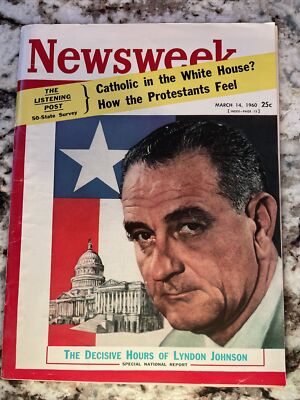 1960 MARCH 14 NEWSWEEK MAGAZINE - LYNDON JOHNSON - NW 748