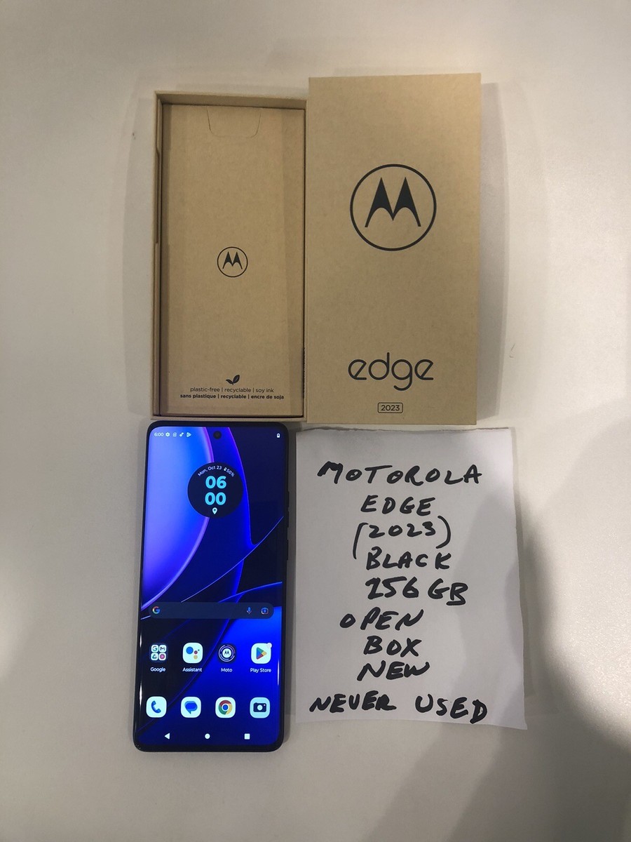 Motorola Edge, (2023), Unlocked, Black- Open Box, Never Used
