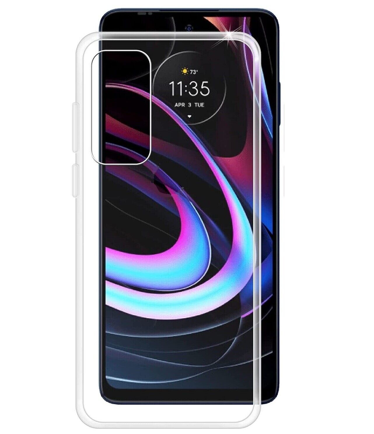 For MOTOROLA MOTO EDGE 2021 SHOCKPROOF TPU CLEAR CASE SOFT GEL BACK SLIM COVER