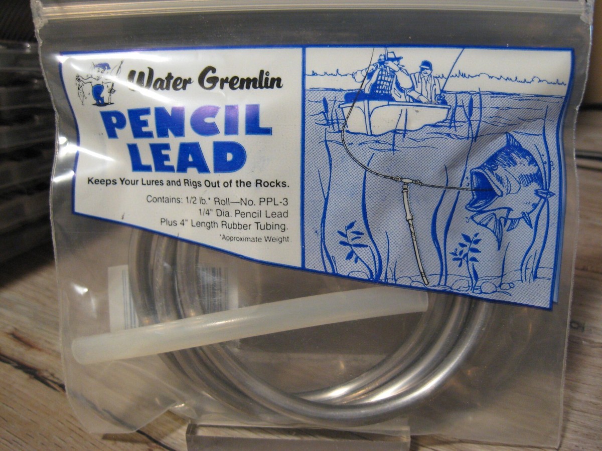 Pencil Lead Lead Wire Fishing Weights 1/2 Pound Water Gremlin