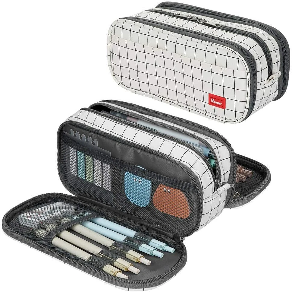 Big Capacity Pencil Case Multiple Compartments Large Pencil Pouch