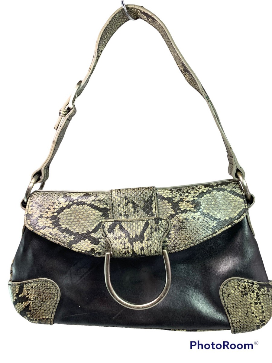 New York & Company Shoulder Bag Faux Snake Leather Mix